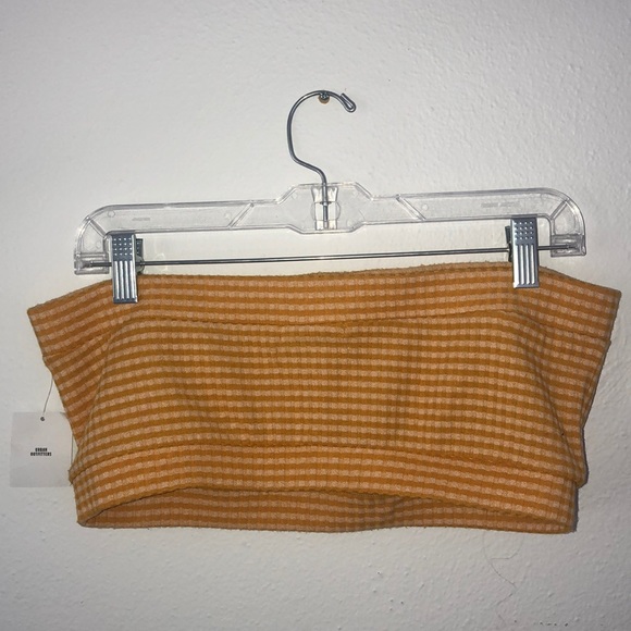 Yellow gingham UO tube top - Picture 2 of 3